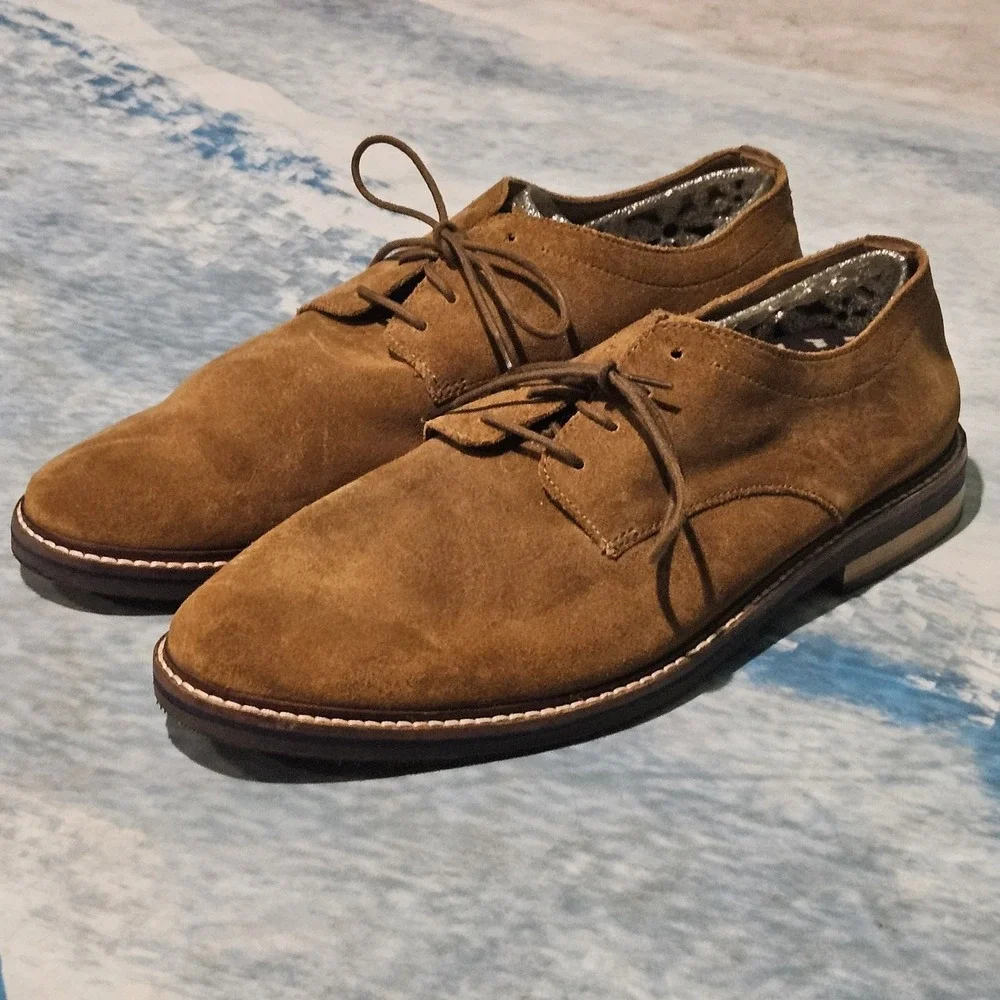 Bostonian Commonwealth Men's Size 13M Brown Suede Lace Up Dress Shoes